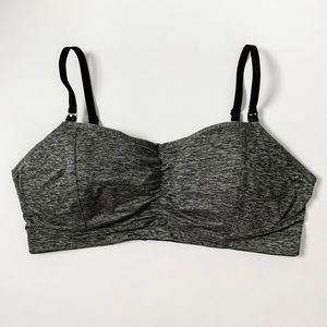 Motherhood Nursing Sports bra XL Gray/Black